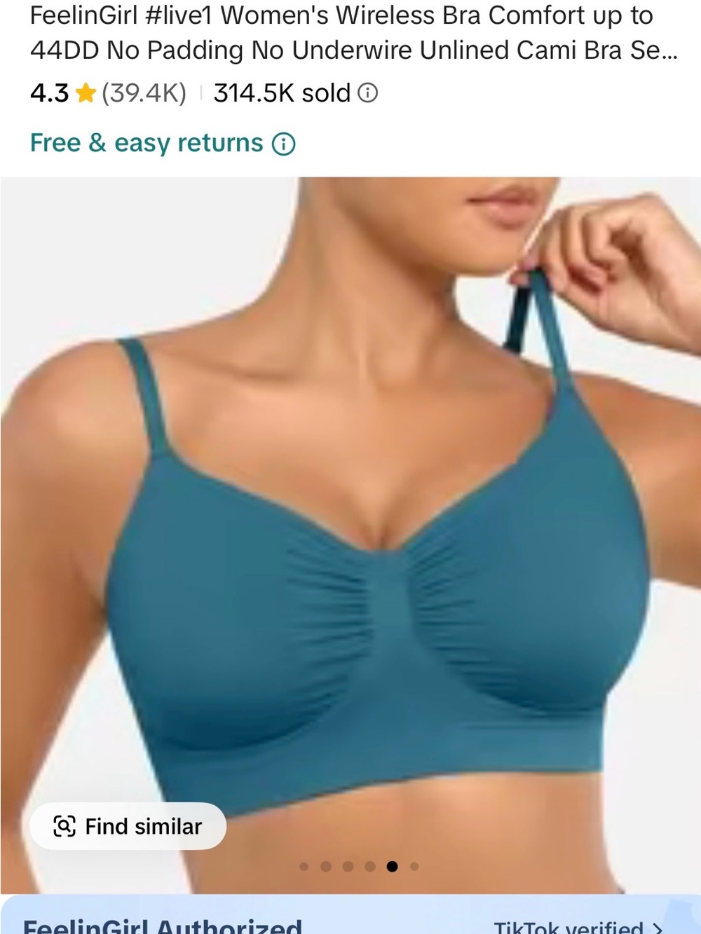 Women's Wireless Comfort Bra — Teal